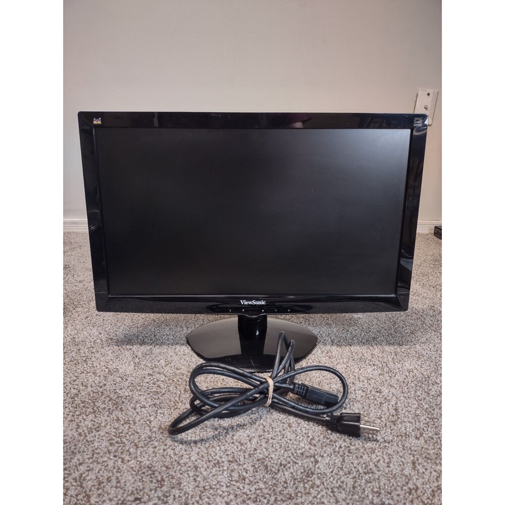 ViewSonic VA2037M-LED 20" LCD Monitor 1600x900 HD with Stand & Power Cable